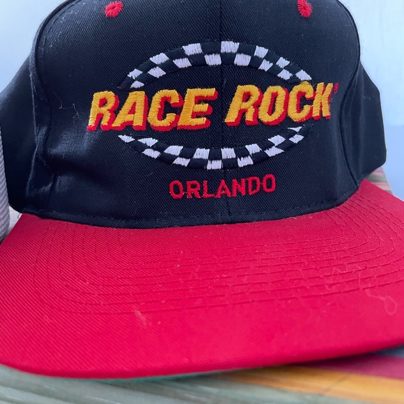 Vintage 90s Race Rock Orlando Snapback Hat Baseball Cap - Picture 6 of 6